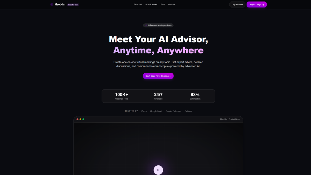MeetHim — AI Virtual Meeting Assistant